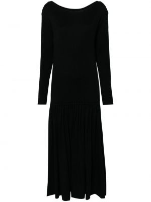 Вълнена рокля Jean Paul Gaultier Pre-owned черно