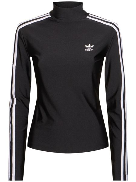 Raidallinen t-paita Adidas Originals musta