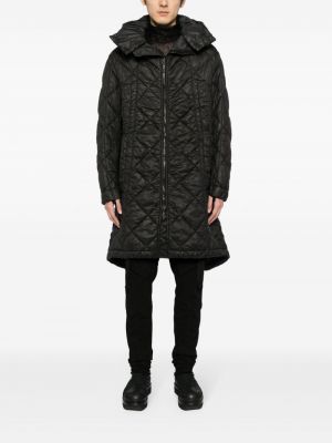 Kabát na zip s kapucí Masnada černý