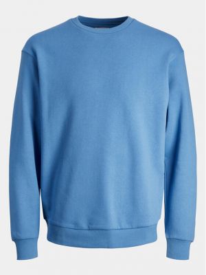 Laza szabású pulóver Jack&jones kék