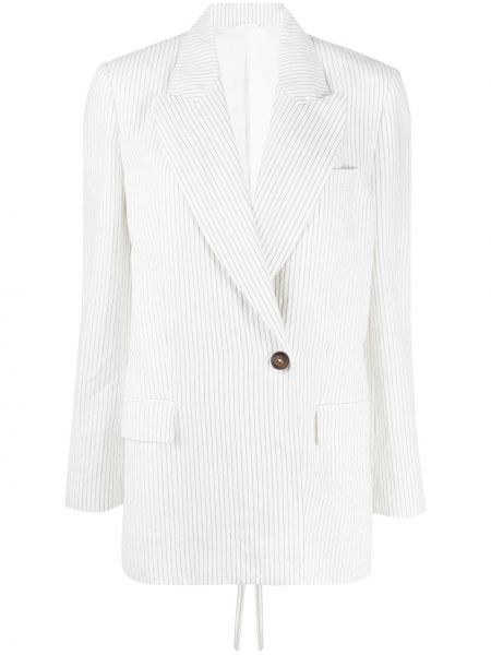 Blazer a rayas Brunello Cucinelli blanco