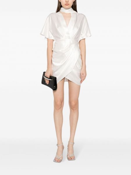 Kleid mit drapierungen Acler weiß