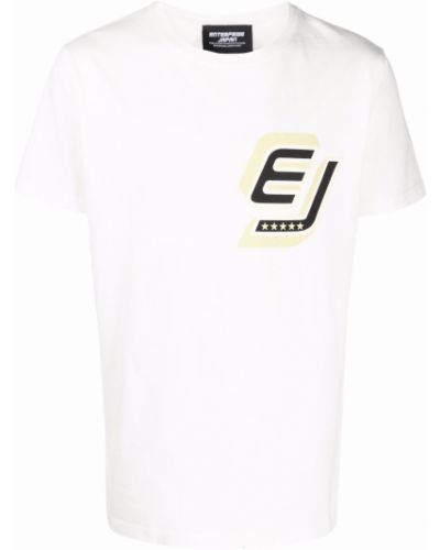 Bombažna majica s potiskom Enterprise Japan bela