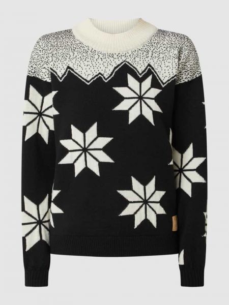 Czarny sweter w gwiazdy Dale Of Norway