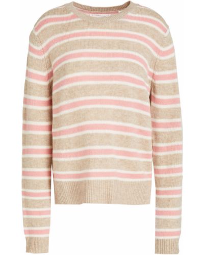 Кашемировый свитер в полоску Chinti And Parker, розовый