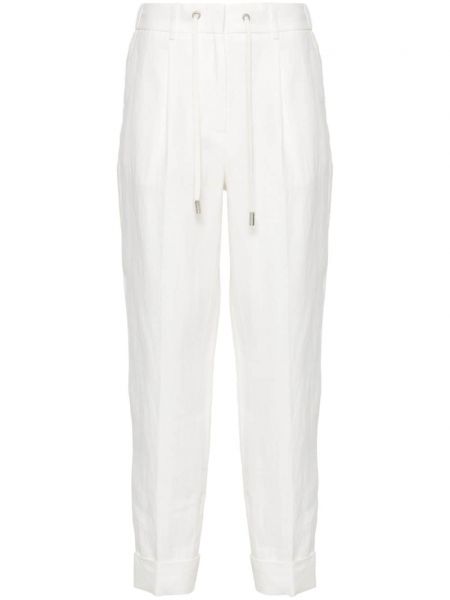 Pantalon en lin Peserico blanc