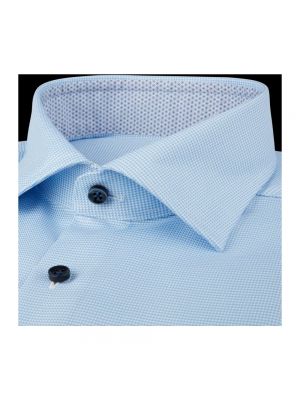 Koszula slim fit z dżerseju Stenströms niebieska