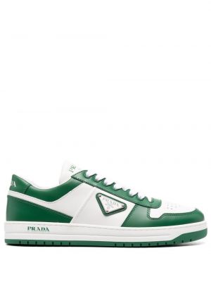 Lær sneakers Prada hvit