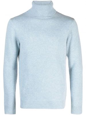 Sweter wełniany Sandro niebieski