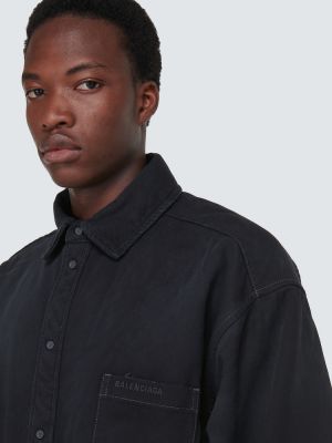 Дънкова риза Balenciaga черно