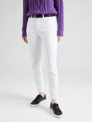 Skinny fit džínsy Lauren Ralph Lauren biela