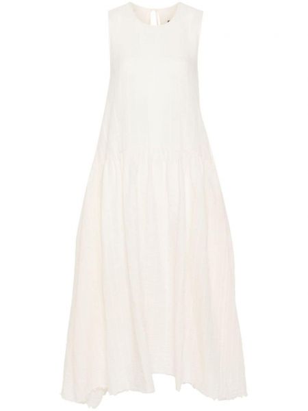 Βαμβακερή μάξι φόρεμα Uma Wang λευκό