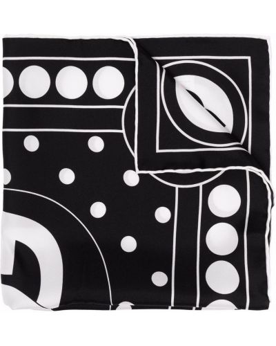 Pañuelo con estampado con estampado abstracto Dolce & Gabbana negro
