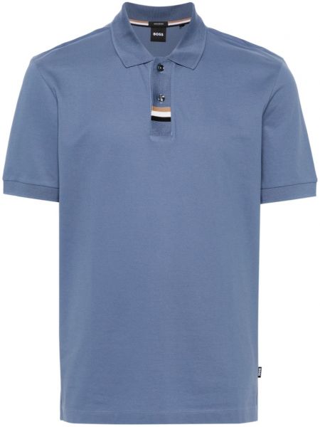 Poloshirt aus baumwoll Boss blau