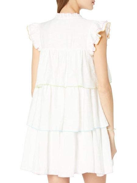 Белое платье мини English Factory