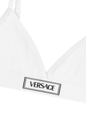 Bavlněná podprsenka Versace bílá