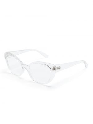 Lunettes de vue à imprimé Versace Eyewear blanc