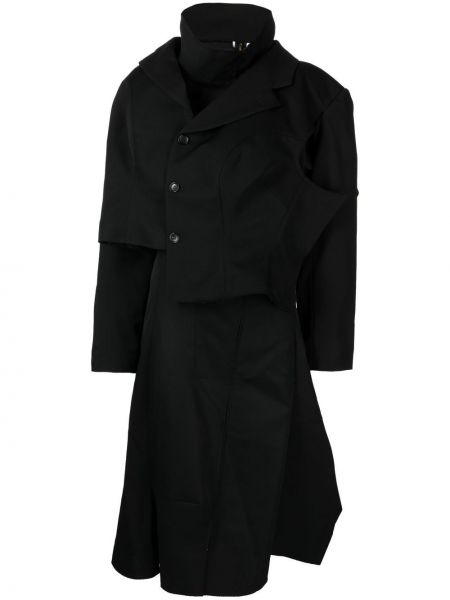 Асиметрично палто Comme Des Garçons черно