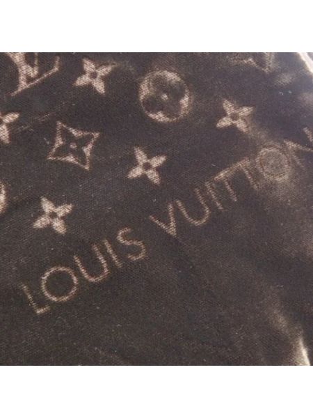 Bufanda de seda retro Louis Vuitton Vintage marrón