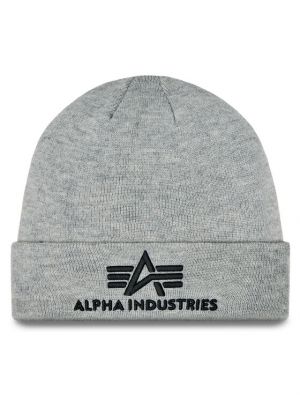 Čiapka Alpha Industries sivá