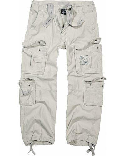 Pantaloni cargo Brandit bianco