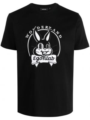 Памучна тениска с принт Egonlab