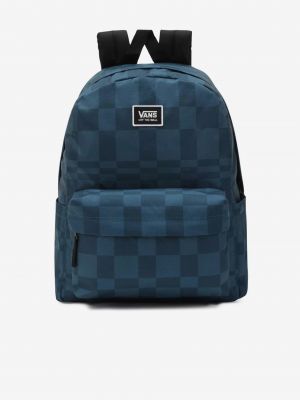 Kockovaný batoh Vans modrá