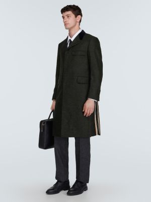 Cappotto di lana Thom Browne verde
