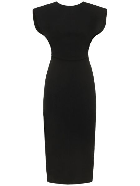 Vestido midi de algodón Philosophy Di Lorenzo Serafini negro