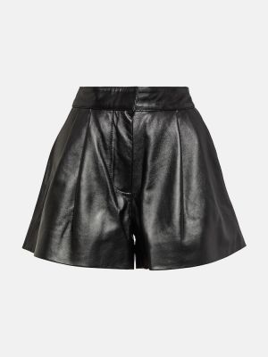 Pantaloni scurți din piele Blazã© Milano negru