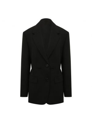 Шерстяной пиджак Prada, черный