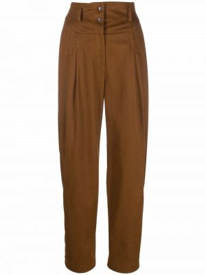 Pantalones de cintura alta Alberta Ferretti marrón