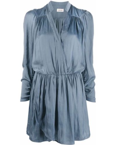 Mini vestido de raso Zadig&voltaire azul