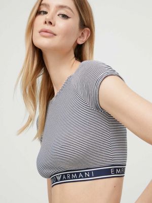 Emporio Armani Underwear tricou lounge a  marin - Albastru