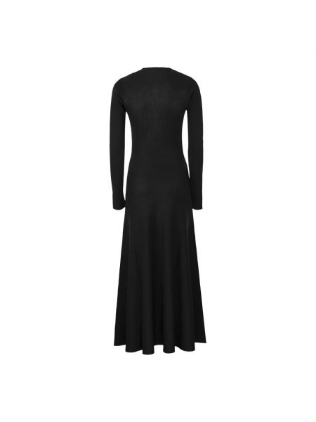 Sukienka długa z dekoltem w serek Fabiana Filippi czarna