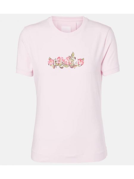 Jersey bomull t-shirt Givenchy rosa