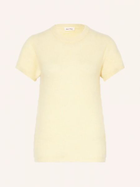 Трикотажная рубашка American Vintage желтая
