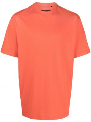 Памучна тениска с кръгло деколте Y-3 оранжево