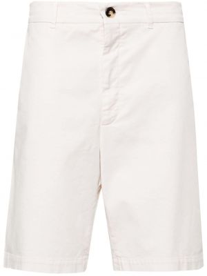 Bombažne bermuda kratke hlače Brunello Cucinelli bela