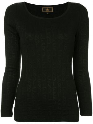 Пуловер Fendi Pre-owned черно