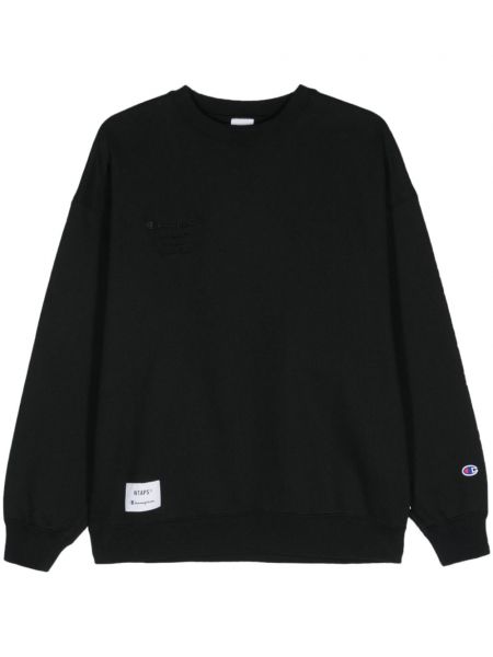 Broderet sweatshirt Wtaps sort