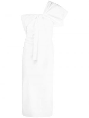 Вечерна рокля с панделка Chiara Boni La Petite Robe бяло