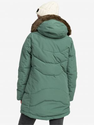 Prošívaný zimní kabát Roxy zelený