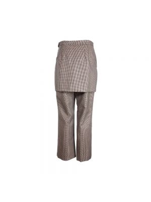 Pantalones de lana Dries Van Noten Pre-owned marrón