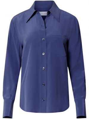 Hedvábná košile Equipment modrá