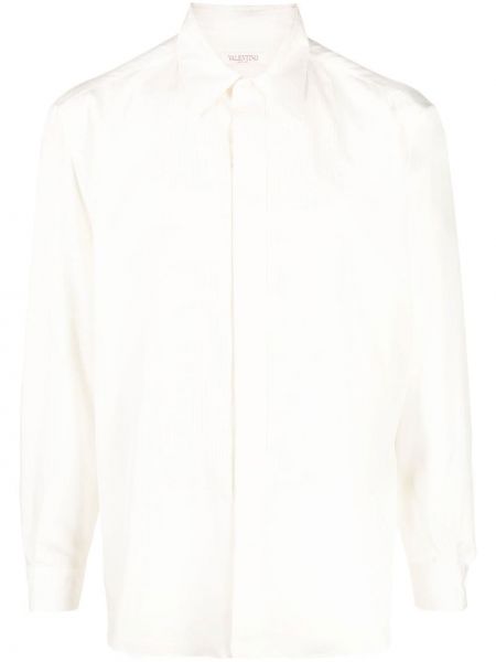 Риза с копчета Valentino Garavani бяло