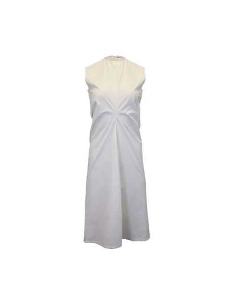 Sukienka bawełniana Jil Sander Pre-owned biała