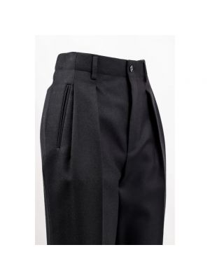 Pantalón clásico de lana Saint Laurent negro