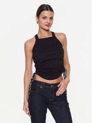 Slim fit felső Versace Jeans Couture fekete