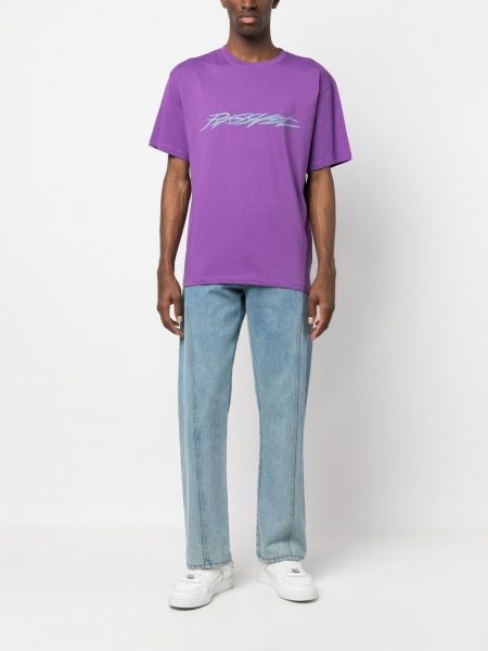 Tričko s potiskem Paccbet fialové